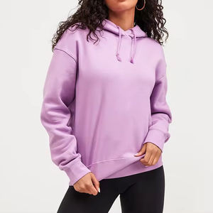 เสื้อมีฮู้ดแขนยาวแบบสวมหัวของผู้หญิงเสื้อมีฮู้ดแบบลำลอง100% ฤดูหนาวโลโก้ออกแบบได้ตามต้องการล่าสุดของ2024ราคาดีที่สุด! - Product Image 6