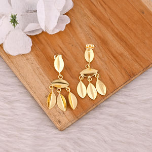 Custom Design Brass Earring <b>Antique</b> Vintage Brass Earring for Women High-quality Brass <b>Gold</b> Plated Studs Earrings Bulk Order - Product Image 4