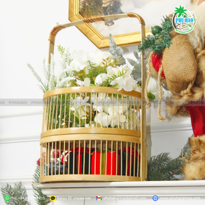 Cesta de bambú de alta calidad de Vietnam, producto superior, perfecta para bodas, eventos y regalos ecológicos - Product Image 6