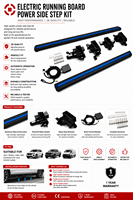 Marchepieds électriques automatiques de haute qualité, kit de marchepieds latéraux rétractables pour SUV, camion, fourgonnette, MPV, accessoires automobiles