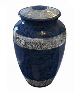 Urna de cremación de aluminio y metal de estilo americano, precio al por mayor fabricado para grabar cenizas, urna funeraria - Product Image 2