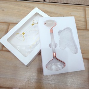 Vente en gros de rouleaux de massage en pierre naturelle agate Guasha améthyste de qualité supérieure Set de massage en pierre précieuse de cristal poli - Product Image 5