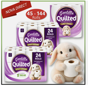 45 x Rouleaux de papier toilette Panda Cuddle, doux, matelassés, extra absorbants, 3 plis - Product Image 6