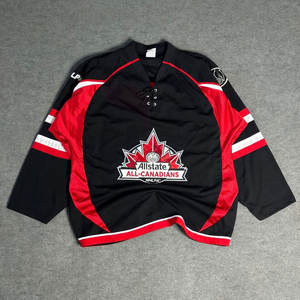 Camiseta de hockey sobre hielo de malla cómoda al por mayor transpirable con manga larga color personalizado y tamaño para hombres camiseta de hockey sobre hielo - Product Image 5