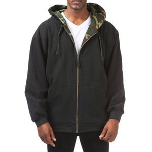 เสื้อโค้ทมีฮู้ดผ้าเฟรนช์เทอร์รี่มีซิปรูดไซส์ออกแบบโลโก้ได้ตามต้องการ - Product Image 1