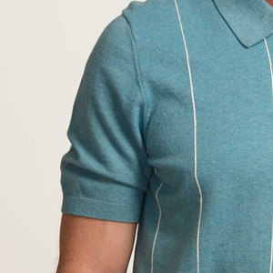 Pas cher Prix bas quantité minimale de commande quart Zip Polo T-shirt de haute qualité personnalisé Logo imprimé quart Zip Polo T-shirt - Product Image 2