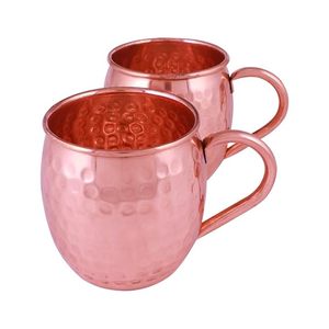 Authentique tasse en cuivre rustique Moscow Mule en métal fabriqué à la main verres à bas prix - Product Image 2