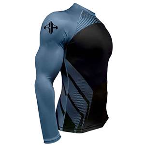 Nuevos adultos hombres Rash Guard hecho a medida Spandex y poliéster para venta al por mayor Rash Guard hombres de manga larga para hombres - Product Image 3