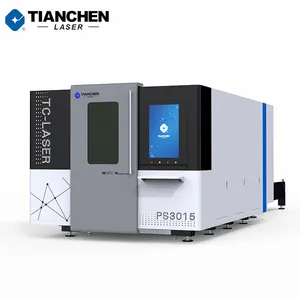 Tianchen PS đầy đủ Bìa sợi Laser 1kw 3KW 6KW Máy cắt kim loại với Pallet trao đổi