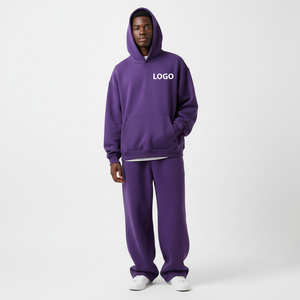 Conjunto Deportivo Unisex de Algodón 100% con Estampado Personalizado, Reversible, Transpirable, para Correr, Chándal de Invierno para Hombre, Sudadera con Capucha Lisa - Product Image 3