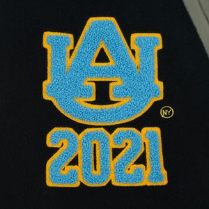 Veste universitaire sur mesure en gros hiver style décontracté Letterman laine corps en cuir manches haute broderie support classique nouveau - Product Image 6