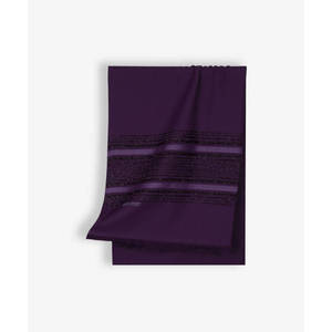 Pañuelo rectangular a rayas con borlas brillantes moradas, para la cabeza y el cuello - Product Image 1