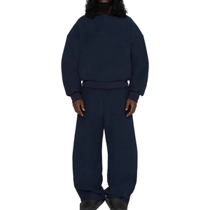 Ensemble de survêtements pour hommes de haute qualité, jogging à capuche en tissu lourd, lavage à l'acide, coupe régulière, personnalisation de la mode masculine - Product Image 5
