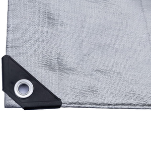 Bâche en polyester argentée, résistante, de qualité supérieure, imperméable, durable, haute résistance, pour l'extérieur - Product Image 6