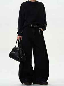 กางเกงยีนส์ขาตรงสไตล์อเมริกันสำหรับผู้ชาย, กางเกงยีนส์ทรงหลวมขาตรงสไตล์วินเทจซักได้2025ใหม่ - Product Image 4