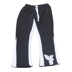 Pantalons de survêtement évasés en coton lourd pour hommes, personnalisés OEM, impression sérigraphique, pantalons de survêtement droits de haute qualité pour hommes - Product Image 5