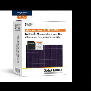 Panneau solaire monocristallin HJT haute efficacité 550W, couverture frontale en verre 210mm, usage industriel - Product Image 2