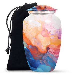 Vibrant Color Swirl Urn <b>for</b> Human <b>Ashes</b> Personalized Decorative <b>for</b> Adults <b>Ashes</b> <b>Keepsake</b> Memorial <b>Ashes</b> 1-200 Cubic Inch Urn - Product Image 5
