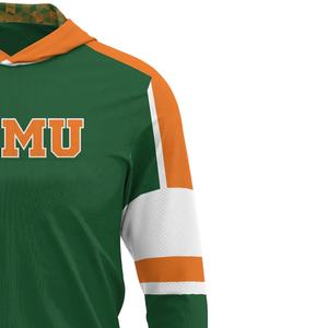 Directo al por mayor personalizado verde FAMU sublimación sudaderas con capucha transpirables para unisex - Product Image 4