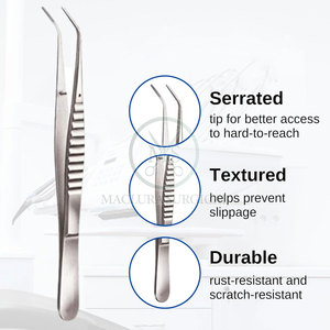 Pinzas dentales Meriam de alta calidad para procedimientos orales profesionales Pinzas de acero inoxidable para dentista - Product Image 3