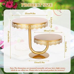 High End Metal Cake <b>Stand</b> with Stable Design, Ideal for Cakes, <b>Cupcakes</b>, and Desserts - Product Image 2