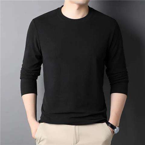 German velvet crew neck [black]
