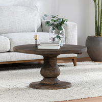 Table basse contemporaine en bois massif, design élégant, pliable, finition laquée, écologique, durable, facile à nettoyer, design antique, personnalisable