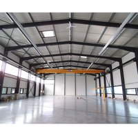 Atelier de construction industrielle en structure métallique à grande portée pour usine
