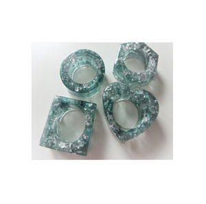 Servilleteros decorativos de resina, soporte de diseño antiguo, accesorios de boda, Shinepolish, embalaje personalizado, artesanía natural - Product Image 6