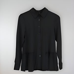 Blusa básica de manga larga para mujer de alta calidad, camisa cómoda de punto Sheeva, patrón sólido, sensación de mano suave, estilo informal y formal - Product Image 5