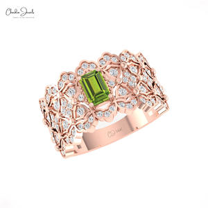 ค๊อกเทล0.6แท้14K ประดับเพชรเม็ดเล็ก CZ เพชรแท้14k ประดับทองแท้แหวนขายส่ง - Product Image 2