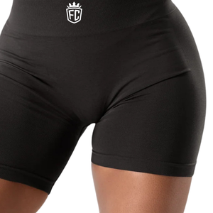 กางเกงขาสั้นออกกำลังกายเอวสูงสำหรับผู้หญิง กระชับสัดส่วน ไร้รอยต่อ ป้องกันการโป๊ ยืดหยุ่น ใส่เล่นกีฬาและฟิตเนส - Product Image 6