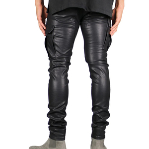 กางเกงหนังสำหรับผู้ชายกางเกงหนังใส่สบายดีไซน์ใหม่2025 - Product Image 4