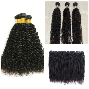 Gras et belle trame de cheveux bouclés crépus péruviens Double dessiné 100% cheveux bruts humains - Product Image 6