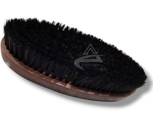 Oval Shape Wooden Horse <b>Face</b> and Body Cleaning Brush Soft Natural Bristles for Grooming Best Horse Care Product - Product Image 5