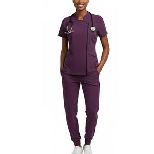 Uniforme d'infirmière pour femmes, ensemble de blouses confortables et respirantes avec haut et pantalon pour l'hôpital, la clinique et le travail quotidien - Product Image 1