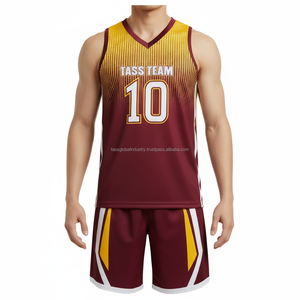 Ensemble de maillots de basket-ball pour hommes en gros, maillots et shorts de basket-ball pas chers pour jeunes, uniformes personnalisés pour femmes, ensembles d'uniformes de basket-ball - Product Image 1