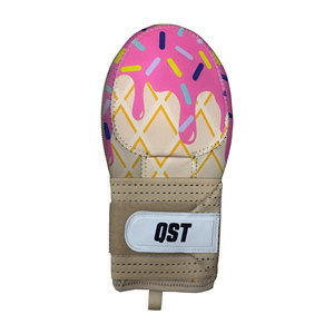 Mitaines de glisse pour baseball QST légères, violettes et vertes, demi-doigts, sangle réglable, unisexe, jeunes et adultes, pour softball et entraînement de course - Product Image 6