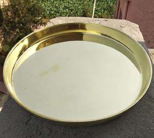 Articles de qualité supérieure, service de table en laiton, thalis élégants et polis avec bols, cuillère et verre pour des repas traditionnels et festifs - Product Image 6