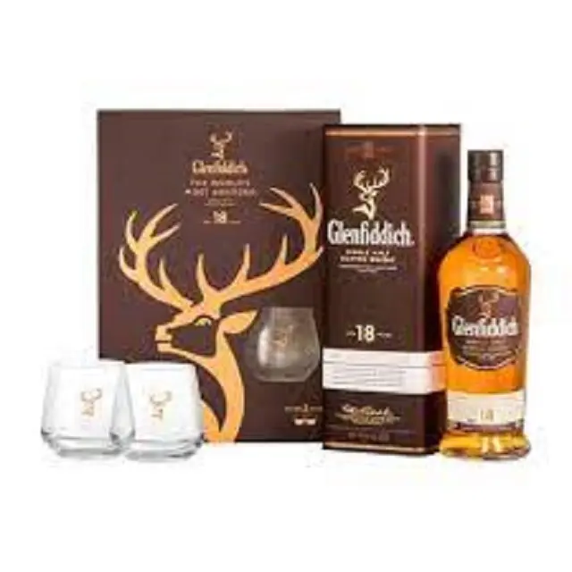 Confezione originale Whisky Glenfiddich 12/18/21 anni