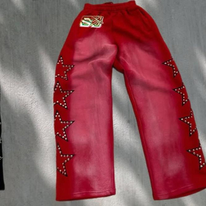 Chándal de hombre de gama alta con bordado de letras y diamantes de imitación para hombre - Product Image 2