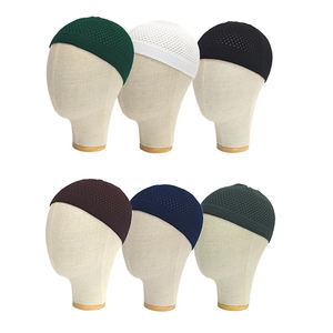 Premium Custom-Size Muslim Prayer Beanie Ethnic Multi-Color Embroidery Knitted Kopiah Kufi Practical for Outdoor Daily Travel - Product Image 5