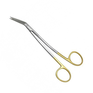 Ciseaux chirurgicaux allemands à double courbe en acier inoxydable La Grange Design Gold Tissue Dental Gum Instrument Ciseaux à gomme - Product Image 2