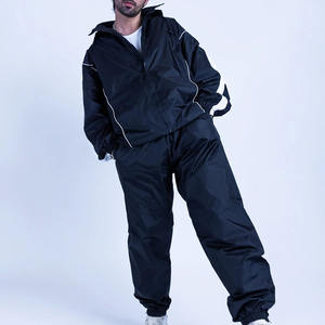 Chándal de nailon informal de invierno con capucha de moda para ropa deportiva unisex de ajuste personalizado con diseño sólido impreso y servicios ODM - Product Image 5