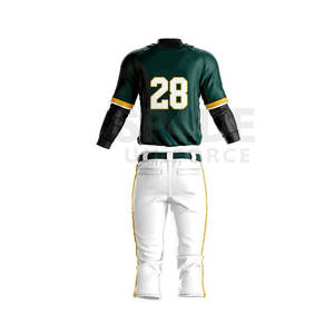 Ensemble d'uniformes de baseball de haute qualité Nouveau design Respirant et grande taille Options Vente en gros pas cher Vêtements d'équipe de haute qualité - Product Image 3