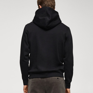 Sweat à capuche pour homme en tissu respirant, manches longues, avec logo personnalisé, vêtement décontracté, couleur unie, design pull-over pour l'hiver 2026 - Product Image 5
