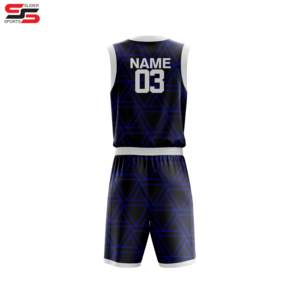 Muestras gratuitas de uniforme de baloncesto de Jersey reversible en blanco transpirable de malla de poliéster personalizado de alta calidad - Product Image 2