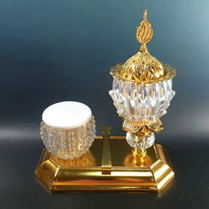 Brûleur d'encens en métal haute tendance pour accessoires de parfum aromatique pour la maison et le bureau Brûleur d'encens Bakhoor Look personnalisé - Product Image 4