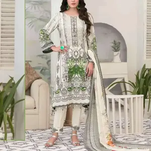 Salwar Kameez en Lawn de qualité supérieure, nouvelle mode indienne et pakistanaise 2023, robes pour femmes, vente en gros, ODM personnalisé AMK-003 - Product Image 5