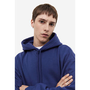 เสื้อฮู้ดผ้าฟลีซแบบสวมหัวเสื้อมีฮู้ดโอเวอร์ไซส์สีเรียบ350gsm โลโก้ออกแบบได้ตามต้องการ - Product Image 6